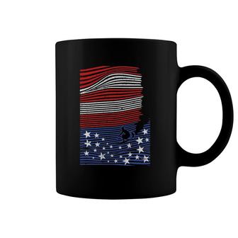 Surfing 4Th Of July American Flag Wave Patriotic Surfer Coffee Mug | Mazezy