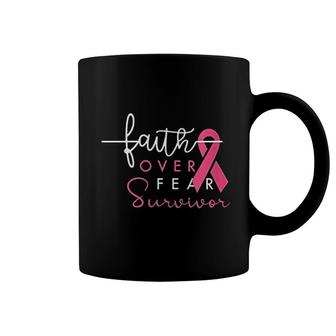 Survivor Faith Over Fear Gift Coffee Mug | Mazezy