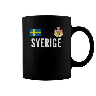 Sverige Soccer Jersey Football Fan Support Coffee Mug | Mazezy