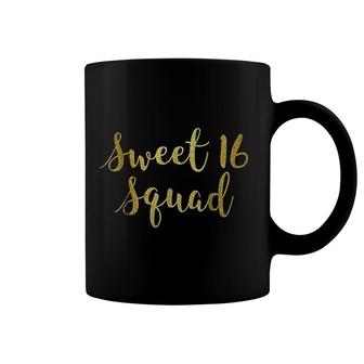 Sweet 16 Squad 16th Birthday Funny Party Gift Coffee Mug - Seseable