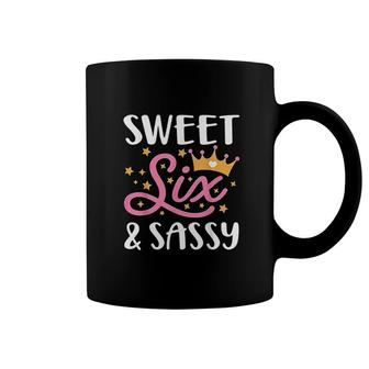 Sweet Six And Sassy 6 Year Old Birthday Gift Coffee Mug - Seseable