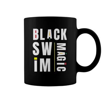 Swim Mom Of Black Swimmer African American Swimming Coffee Mug | Mazezy