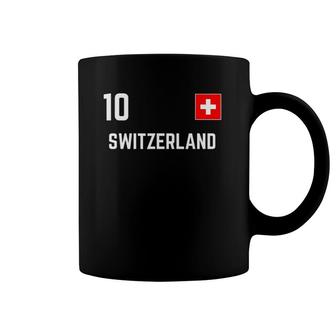 Switzerland Soccer Jersey 2020 2021 Euros Swiss Football Coffee Mug | Mazezy
