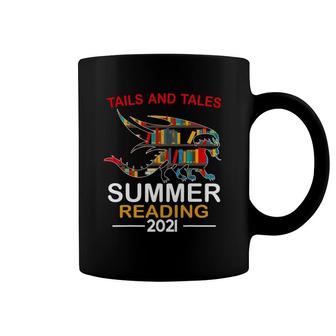 Tails And Tales Summer Reading 2021 Book Reading Teen Dragon Coffee Mug | Mazezy