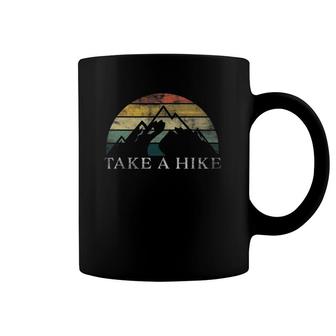 Take A Hike Retro Weathered Outdoor Hiking Coffee Mug | Mazezy