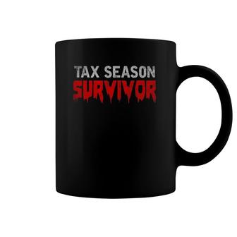 Tax Season Survivor Tax Returns Funny Cpa Gift Tax Season Coffee Mug | Mazezy