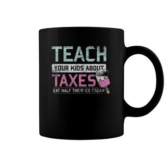Taxation Is Theft Ice Cream Gift Mom Dad Freedom Capitalism Coffee Mug | Mazezy