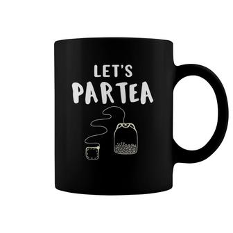Tea Lover Gift Party Girl Let's Partea Coffee Mug | Mazezy