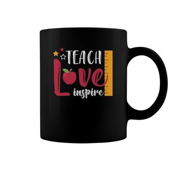 Teach Love Inspire - Best Teacher Teaching Gifts Coffee Mug | Mazezy