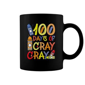 Teacher 100 Days Cray Cray 100Th Day Of School Boys Girls Coffee Mug | Mazezy