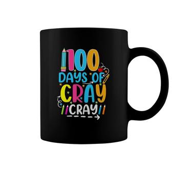 Teacher 100 Days Cray Cray Outfit Of School Boys Girls Coffee Mug | Mazezy