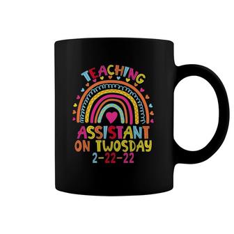 Teaching Assistant On Twosday 2222022 Funny February 22Nd Coffee Mug | Mazezy