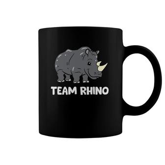 Team Rhino Love Rhinoceros Rhino Lover Coffee Mug | Mazezy