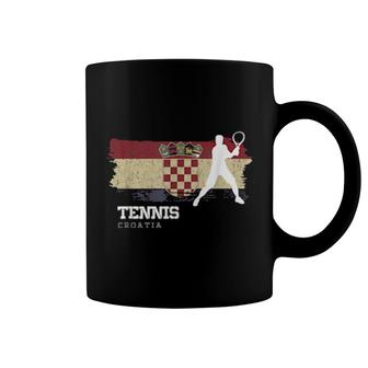 Tennis Croatia Flag Team Tennis Player Tennis Coffee Mug | Mazezy