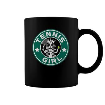 Tennis Girl Funny Parody Court Tennis Coffee Mug | Mazezy