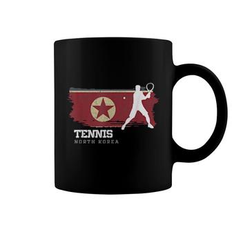 Tennis North Korea Flag Team Tennis Player Tennis Coffee Mug | Mazezy