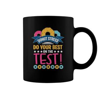 Test Day Donut Stress Testing S For Women Teachers Coffee Mug | Mazezy