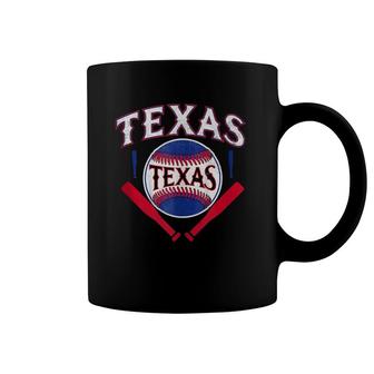 Texas Baseball Vintage Distressed Game Day Ranger Tx State Coffee Mug | Mazezy