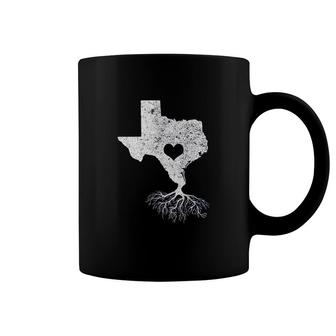 Texas Roots I Love Texas With Roots And Heart Coffee Mug - Thegiftio UK