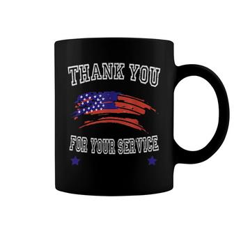Thank You For Your Service Patriotic Veterans Day Coffee Mug | Mazezy