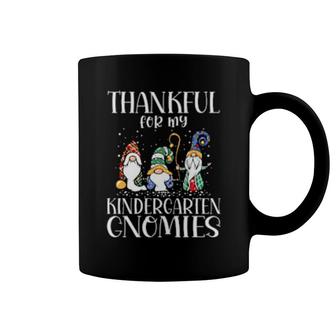 Thankful For My Kindergarten Gnomies Thanksgiving Teacher Coffee Mug | Mazezy