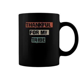 Thankful For My Tribe Funny Workout Gym Mom Gift Yoga Coffee Mug | Mazezy