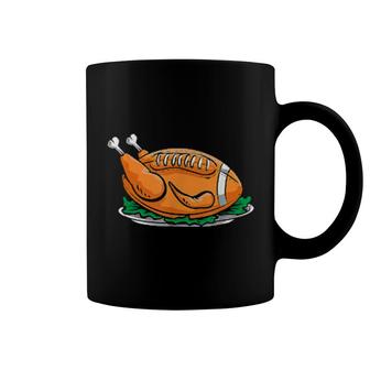 Thanksgiving Dinner Turkey Football Coffee Mug | Mazezy