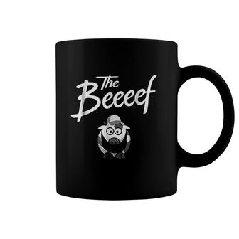 The Beef Funny Mooo Wearing Hat Coffee Mug | Mazezy