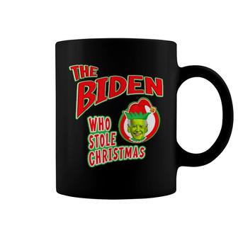 The Biden Who Stole Christmas For Xmas Patriotics Coffee Mug | Mazezy