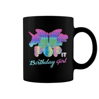 The Birthday Girl Pop It Fidget Toy Unicorn Family Matching Coffee Mug | Mazezy
