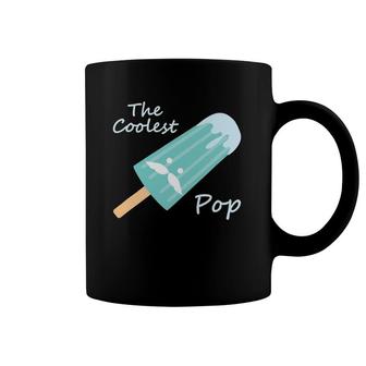 The Coolest Pop Moustache Popsicle Funny Father Coffee Mug | Mazezy
