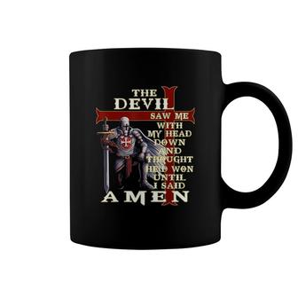 The Devil Saw Me With My Head Down Coffee Mug | Mazezy