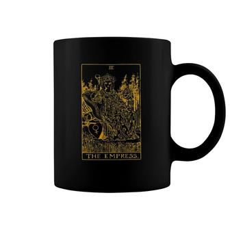 The Empress Gold Tarot Card Coffee Mug | Mazezy
