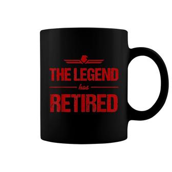 The Legend Has Retired Boss Manager Work Retirement Legend Coffee Mug | Mazezy