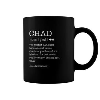 The Name Is Chad Funny Gift Adult Definition Men's Coffee Mug - Thegiftio UK
