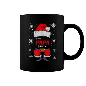 The Papa Santa Family Christmas Pajama The Papa Santa Coffee Mug | Mazezy
