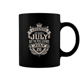 The Real Legends Are Born On July 20 Vintage Coffee Mug | Mazezy