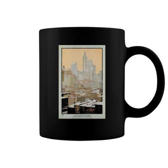 The Singer Building From Brooklyn Bridge 1914 Coffee Mug | Mazezy