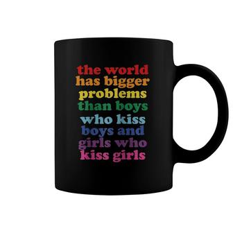 The World Has Bigger Problems Lgbt Community Gay Pride Coffee Mug | Mazezy CA