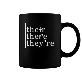 Their There They're English Teacher Women Grammar Language Coffee Mug | Mazezy