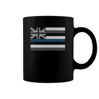 Thin Blue Line Hawaii Police Hawaiian Flag Police Gift Coffee Mug | Mazezy