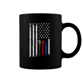 Thin Green Red Blue Line American Flag Coffee Mug | Mazezy CA