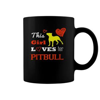 This Girl Loves Her Pitbull Coffee Mug | Mazezy DE