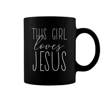 This Girl Loves Jesus - Christian Coffee Mug | Mazezy