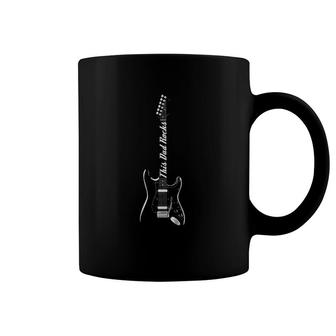 This Guitar Dad Rocks Music Father's Day Gift Coffee Mug | Mazezy