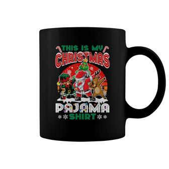 This Is My Christmas Pajama Elf Santa Christmas Coffee Mug | Mazezy