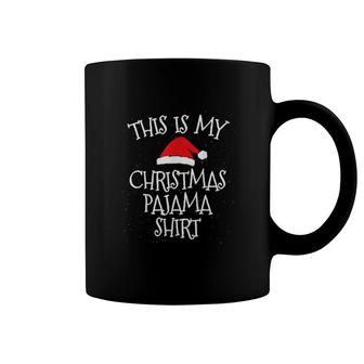 This Is My Christmas Pajama Xmas Lights Funny Holiday Coffee Mug | Mazezy