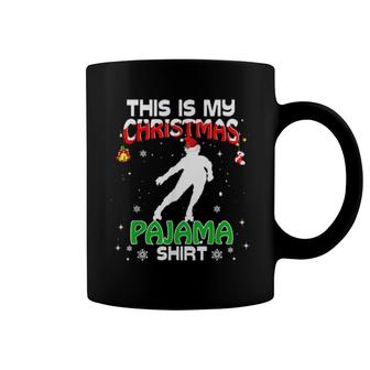 This Is My Christmas Pajama Xmas Rollerblading Holiday Coffee Mug | Mazezy