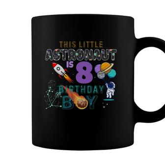 This Little Astronauts 8Th Birthday Boy Space Coffee Mug - Seseable