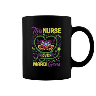 This Nurse Loves Mardi Gras Outfit Mardi Gras Tops For Women Coffee Mug | Mazezy